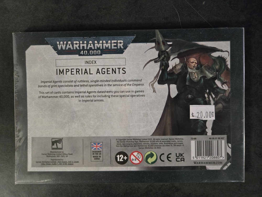 Warhammer 40K~ Index Imperial Agents~New in shrink