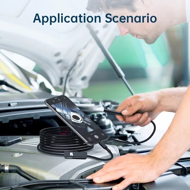 7mm USB Type-C Endoscope Camera 6 LED IP67 Waterproof for Android PC