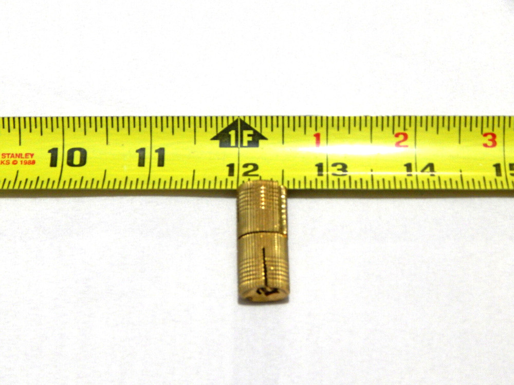 Concealed Cabinet Door Hinge Solid Brass Round Cylinder Shape