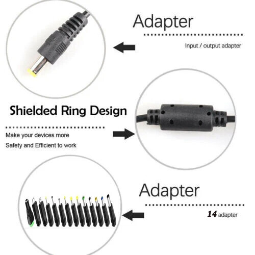 Adjustable Voltage 3 to 24V AC/DC Switch Power Supply Adapter with LED Displayme