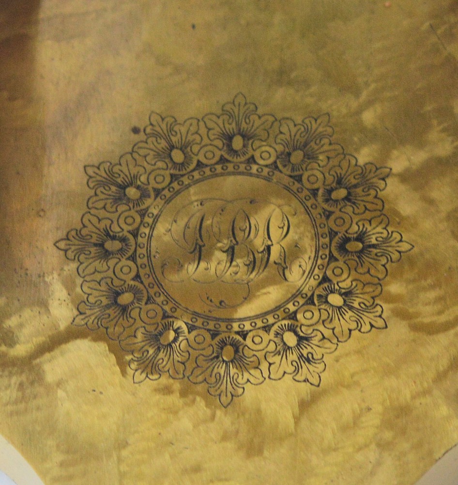 Very large binocular microscope in case with accessories.