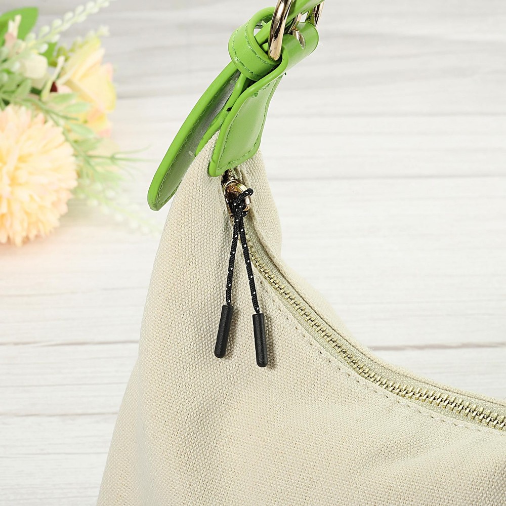 Zipper Pulls Extension Handle Cord, 20 Pack Plastic Puller Extender, Black