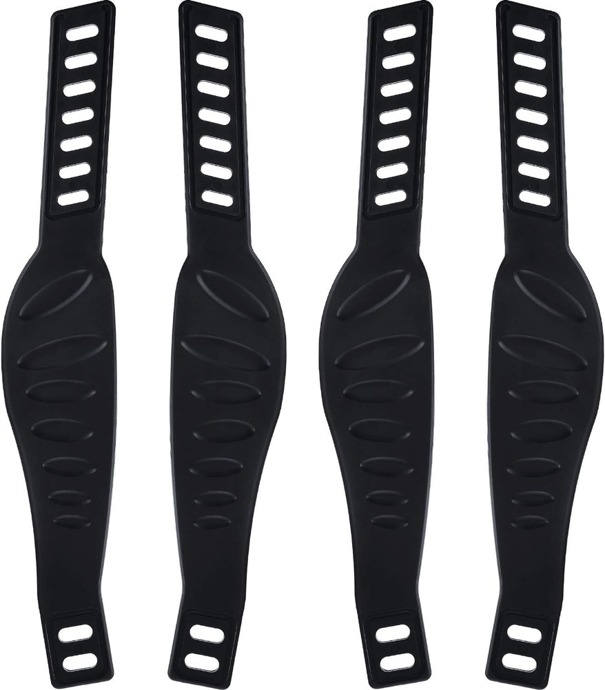 Exercise Bike Pedal Straps 2 Pairs Adjustable Rubber Universal Replacement