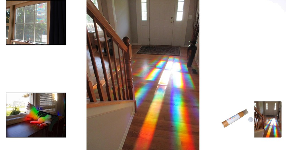 Reusable DIY Diffraction Grating Sheet 6" x 36" - Perfect for Creative Projects