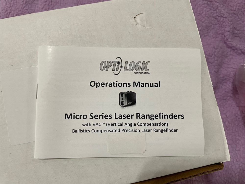 Opti Logic Laser Rangefinder.