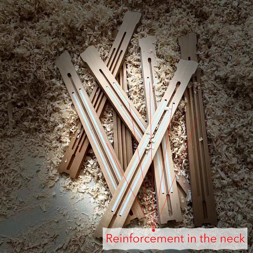 Satin White 7 String Headless Electric Guitar Red Killswitch Active Pickups