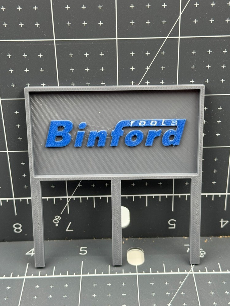 N Scale 1:160 Binford Tool Billboard Sign | Model Train Layout Accessory Diorama