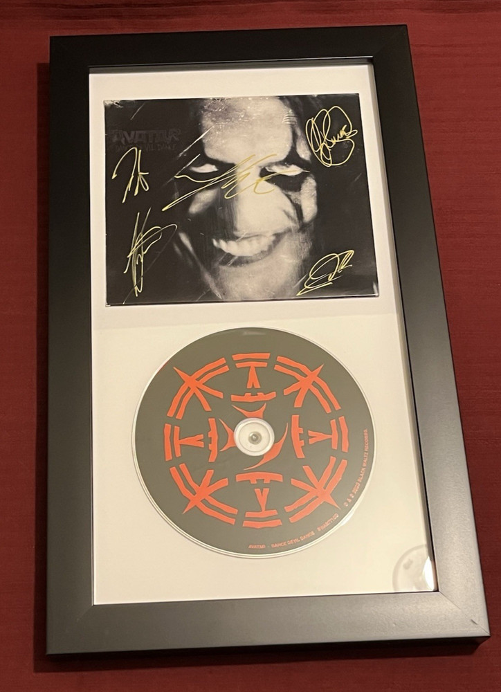 AVATAR BAND SIGNED & FRAMED DANCE DEVIL DANCE CD DISPLAY AUTOGRAPH COA