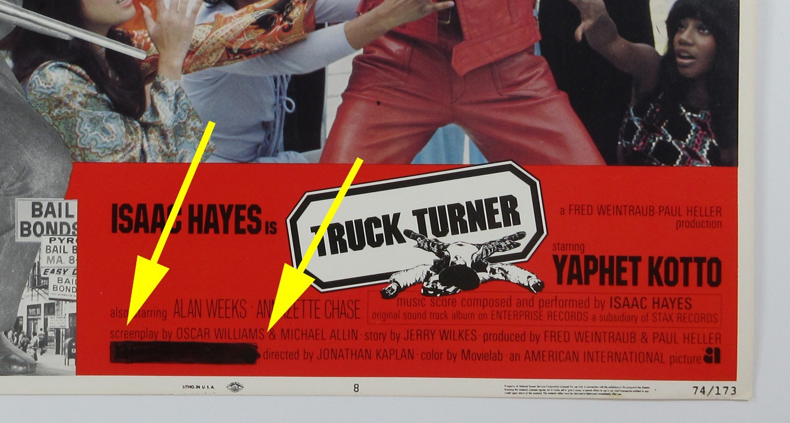 Blaxploitation Film Movie Truck Turner Isaac Hayes Original Lobby Card Set 1974