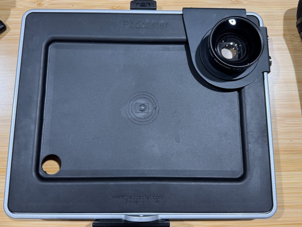 Complete Padcaster iPad Recording Setup with Smooth Tripod, Mics, and Backpack