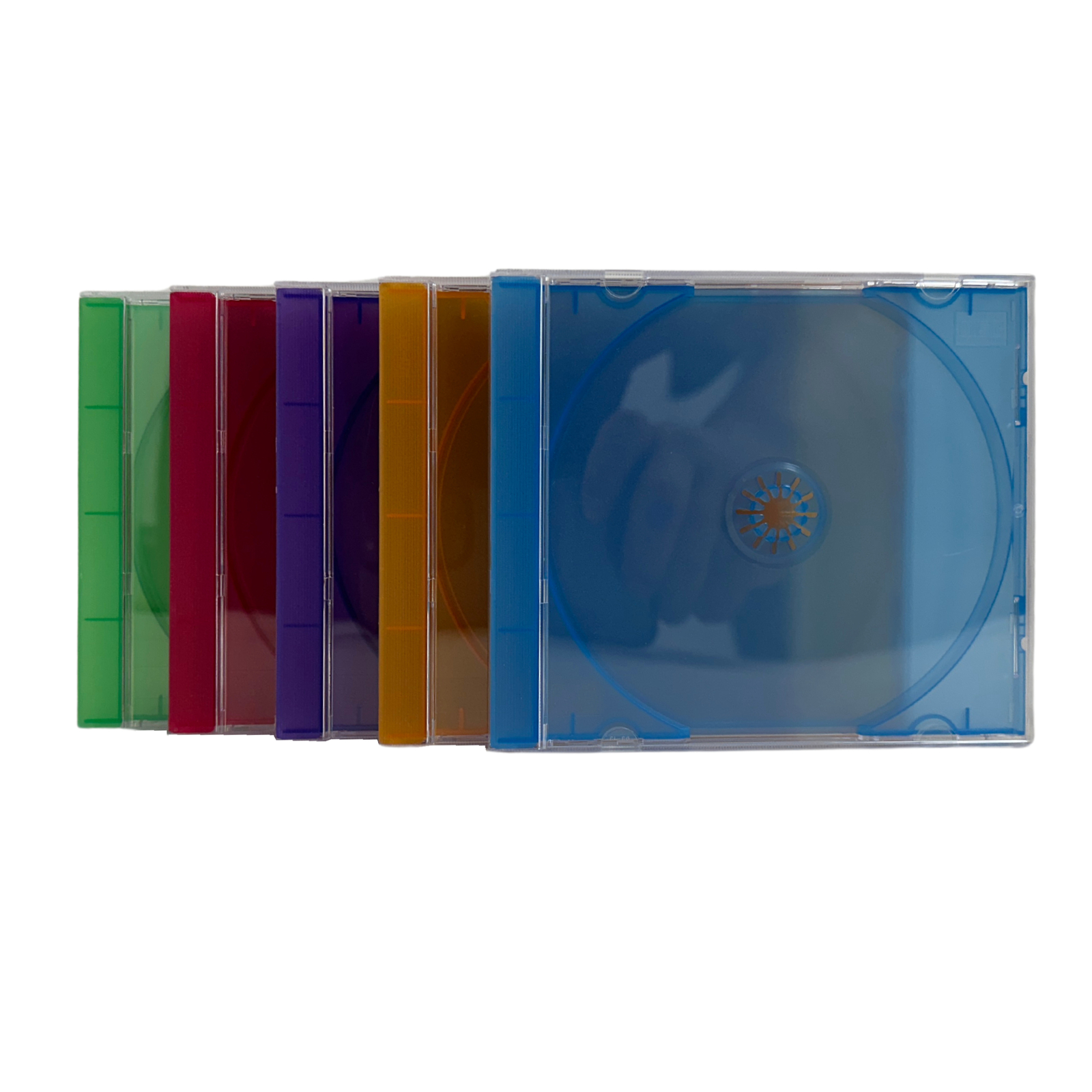 STANDARD Assorted Frosted Clear Color Tray CD Jewel Case Lot