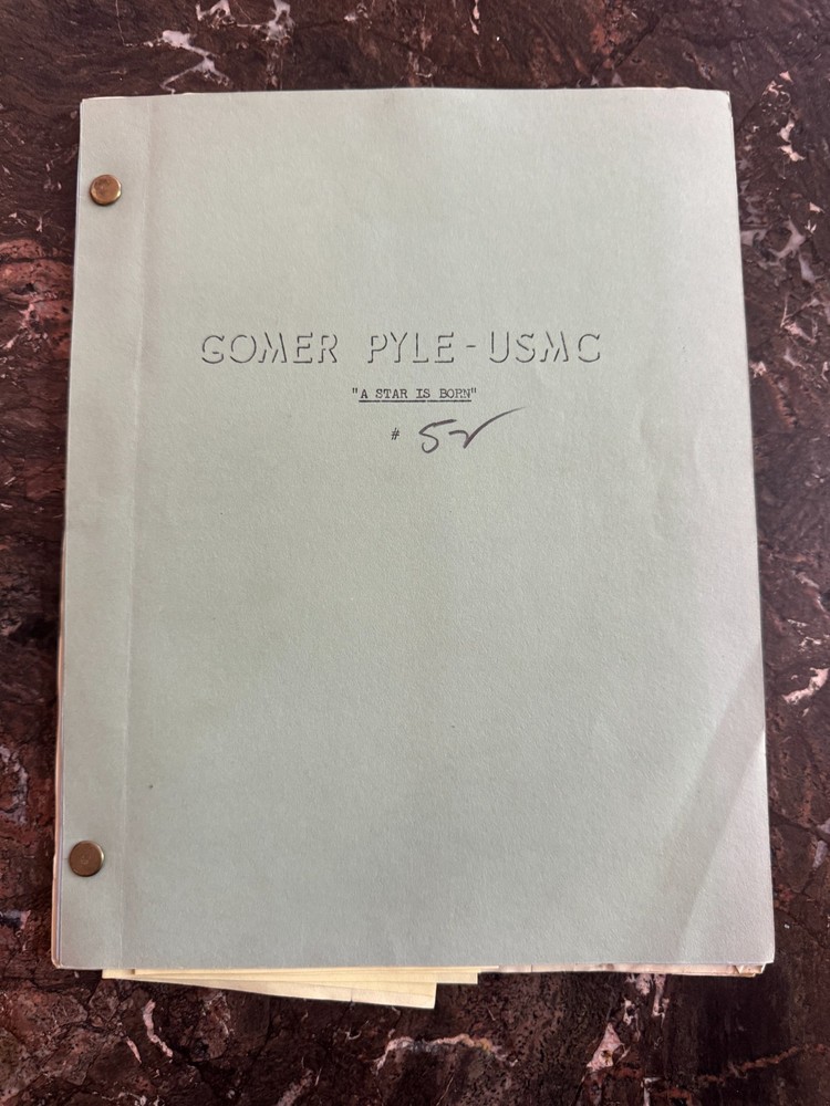 Gomer Pyle USMC - HEAVILY ANNOTATED Original Script - A STAR IS BORN #52