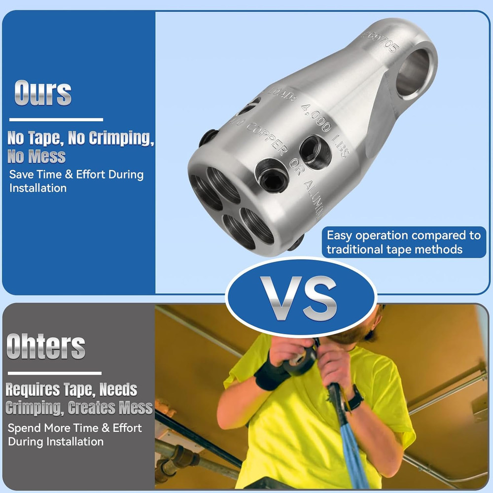 Penguin Puller JR Wire Pulling Attachment, 69705 Wire Pulling Heads with 4000 Lb