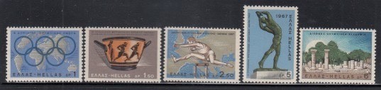 GREECE Olympic Games Day MNH set *