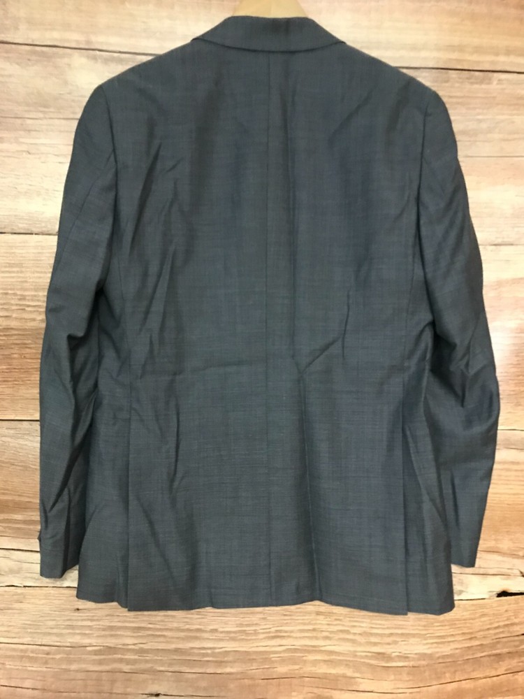 Corsivo Grey Long Sleeve Button Up Suit Jacket