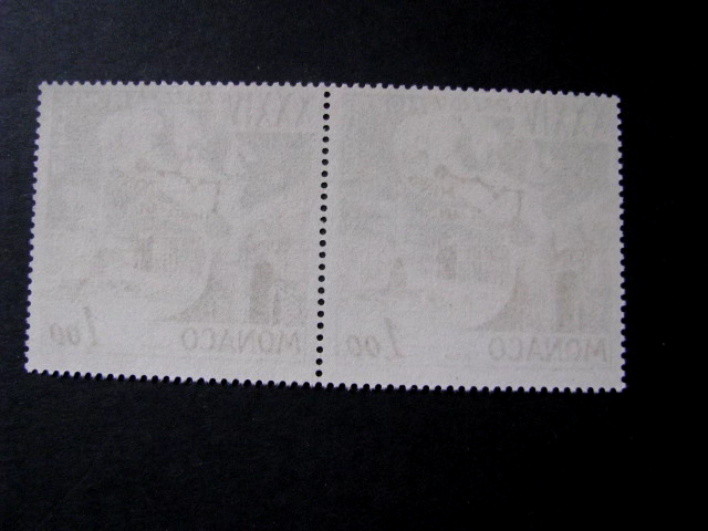 Monaco Stamp Issue Complete Pair Scott # 600 Never Hinged Unused