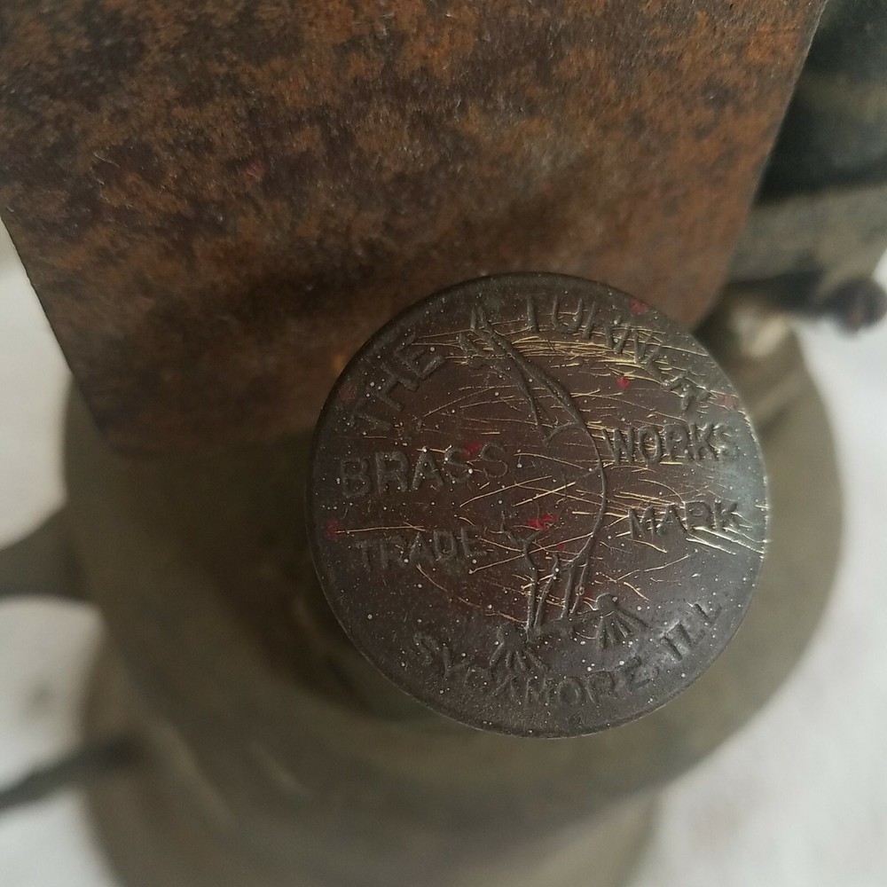 Vintage Clayton Lambert Blow Torch With Wood Handle