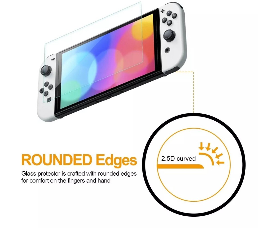 2X Supershieldz Tempered Glass Screen Protector for Nintendo Switch OLED (2021)