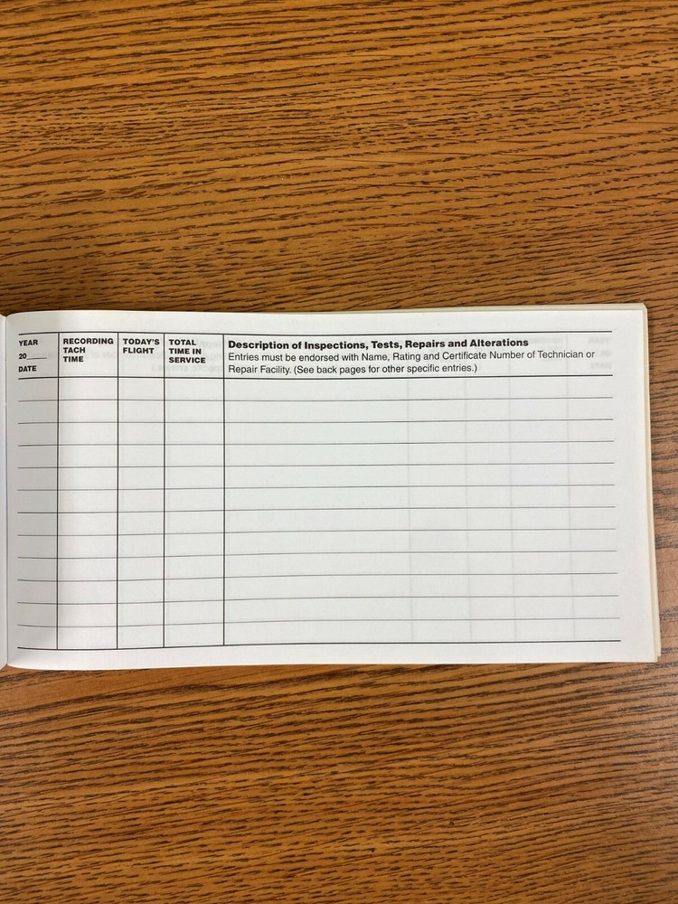 ASA Engine Log - Softcover - ASA-SE-1 (A)