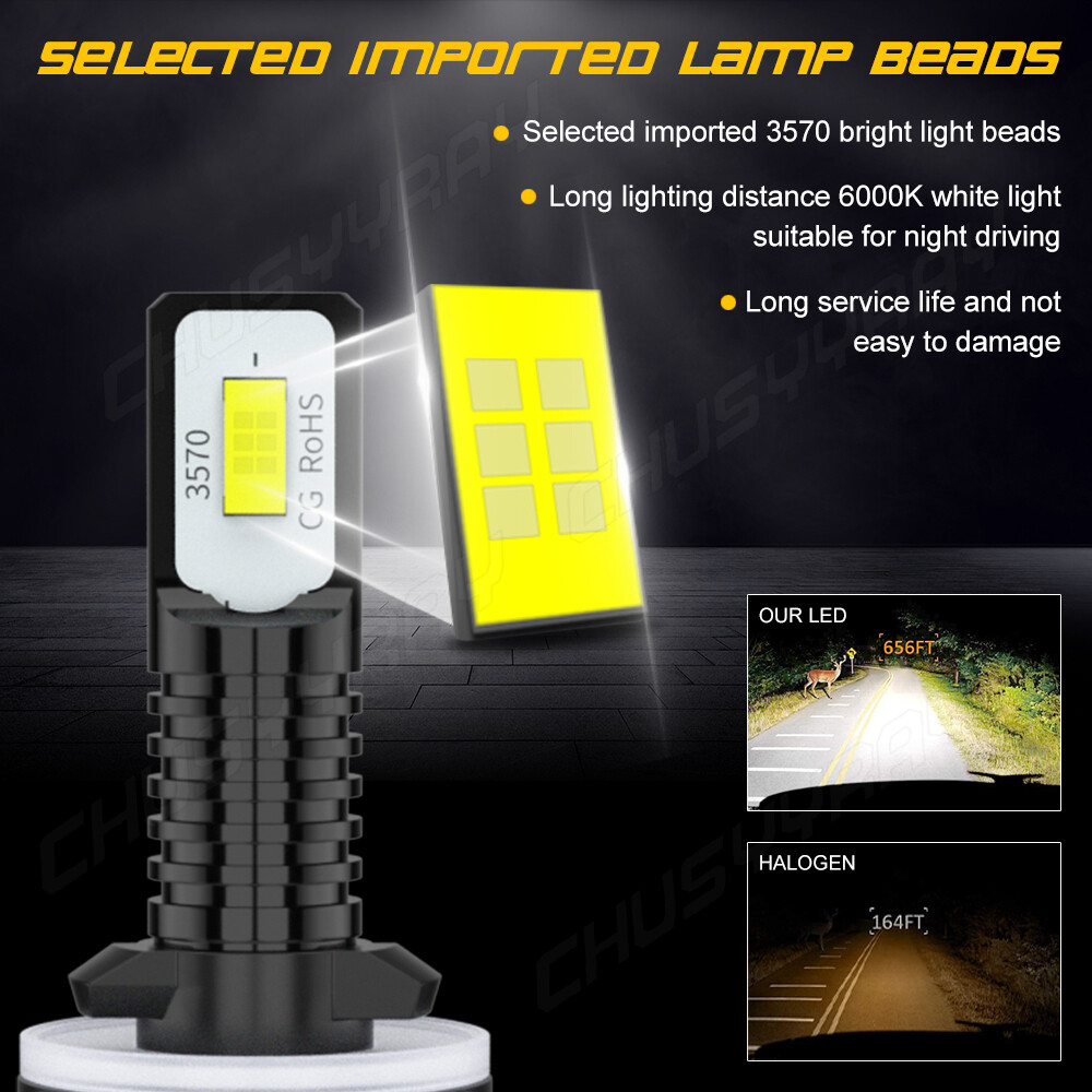 880 881 LED Headlight Combo Bulbs For Arctic Cat Crossfire 800 Sno Pro EFI 07-11