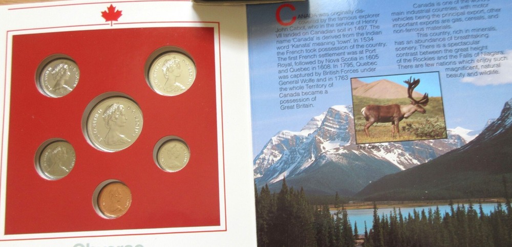 1983 Canada Year Uncirculated Set Coins Cent to $1. NICE UNC.