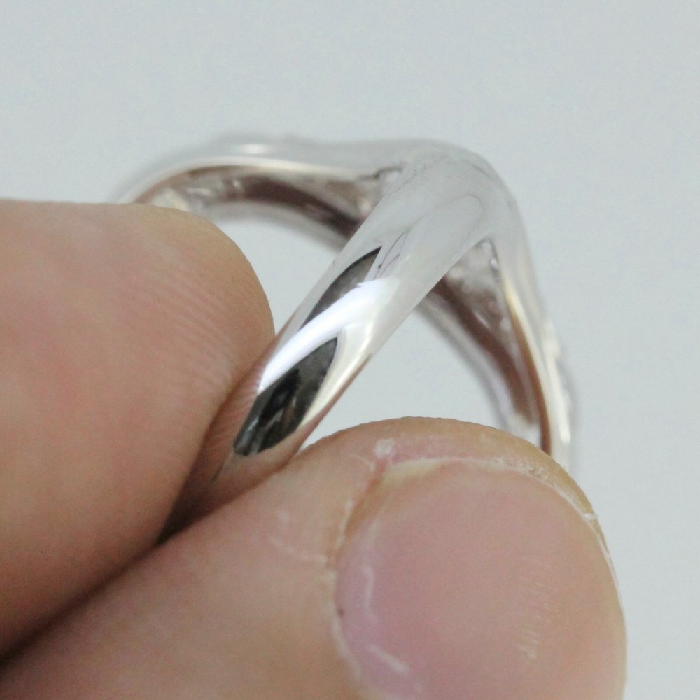 Sterling Silver Semi Mount Ring Setting Oval OV 15x8mm Repro