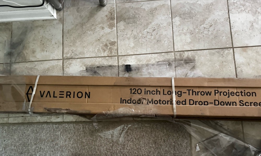 120" Motorized Matte White Screen, 4K/8K UHD