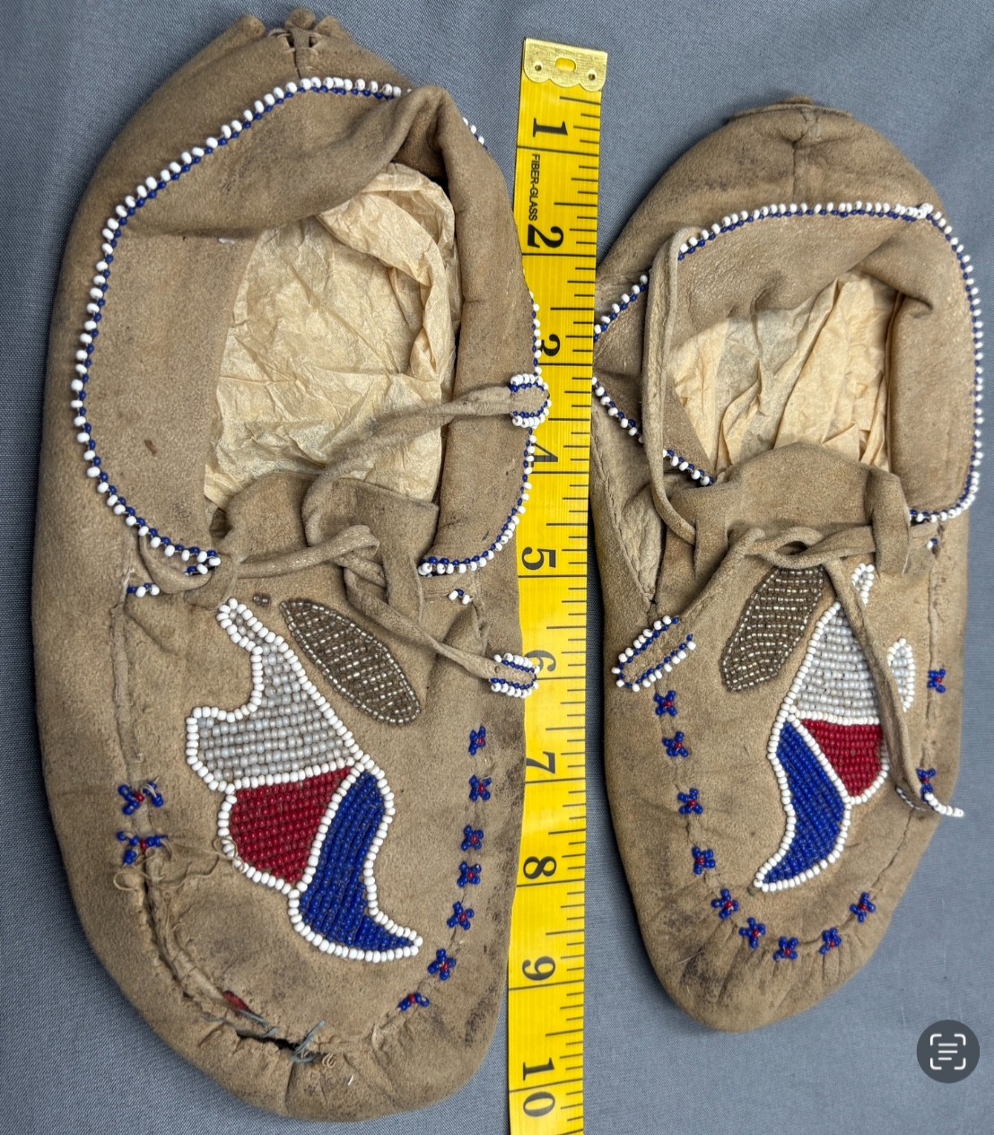Lot of Three (3) Vintage Native American Moccasins