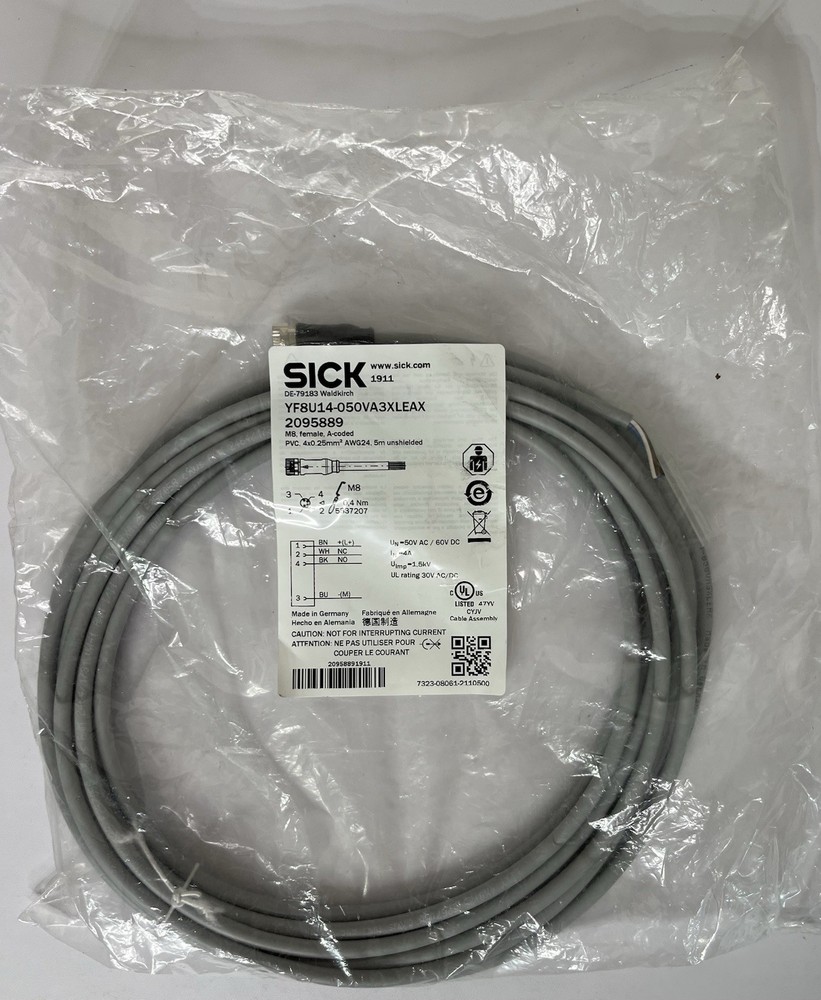 SICK YF8U14050VA3XLEAX 2095889 Sensor Actuator Cable