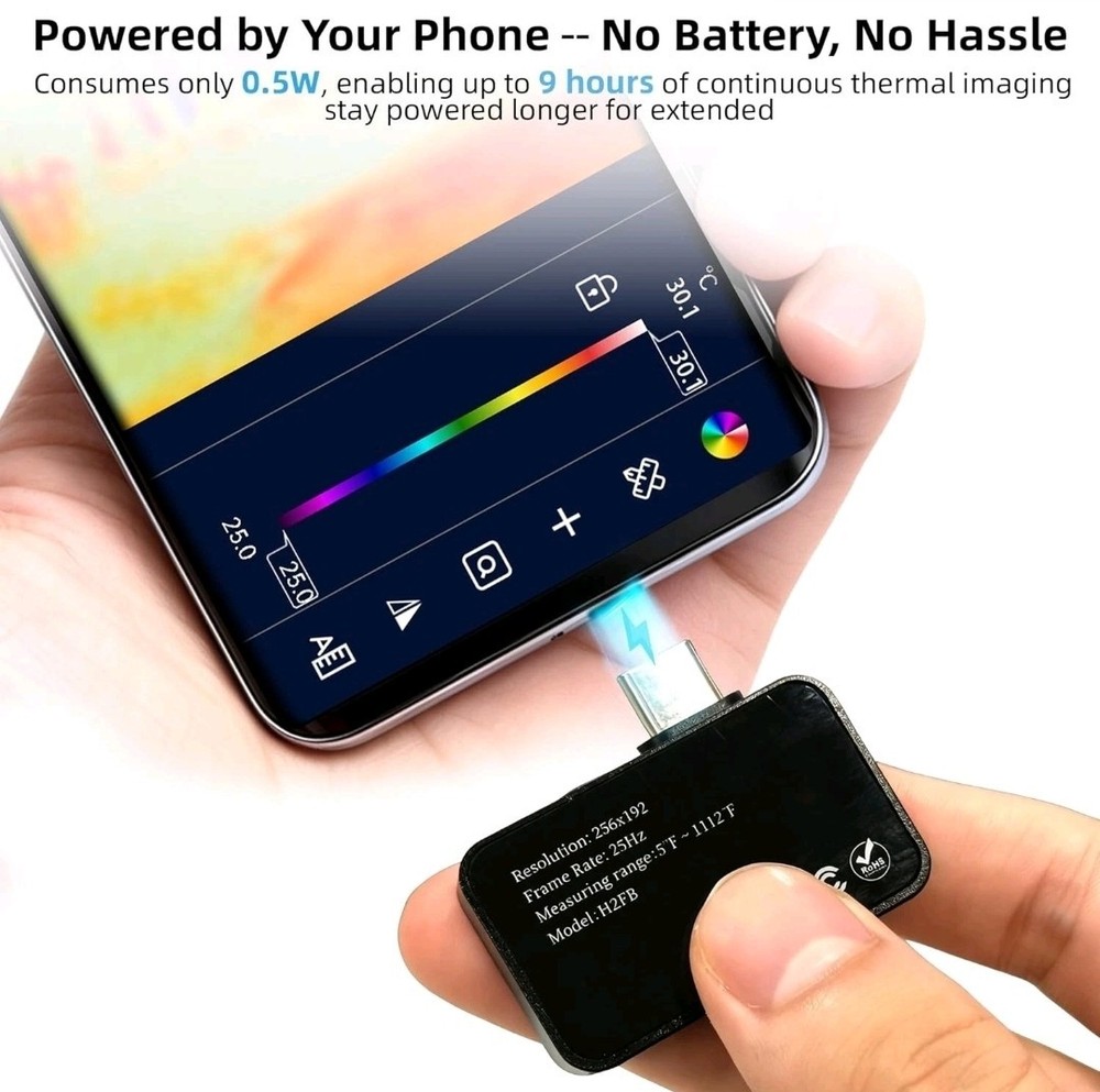 ANXTECH Thermal Image Camera TISR Resolution 512x384 Infrared Camera for Android