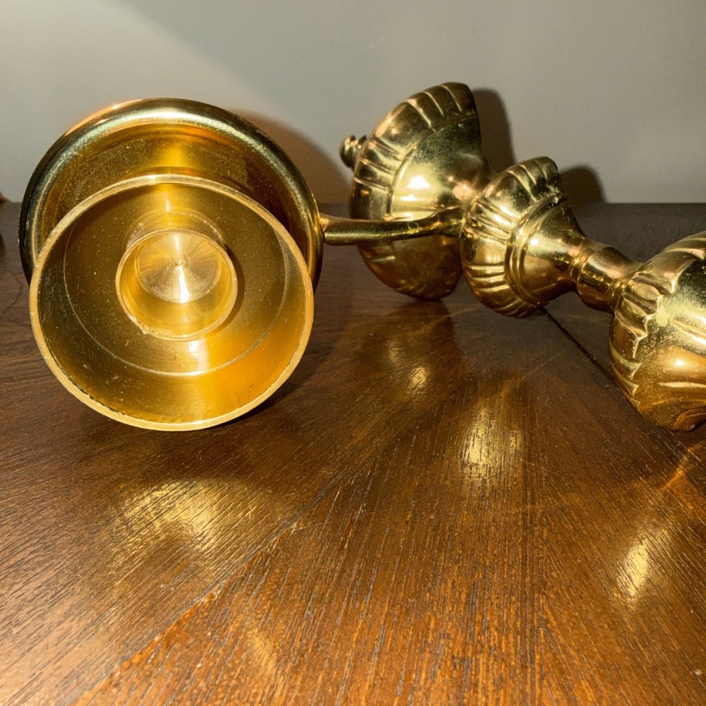 Vintage Brass Wall Sconce 14”