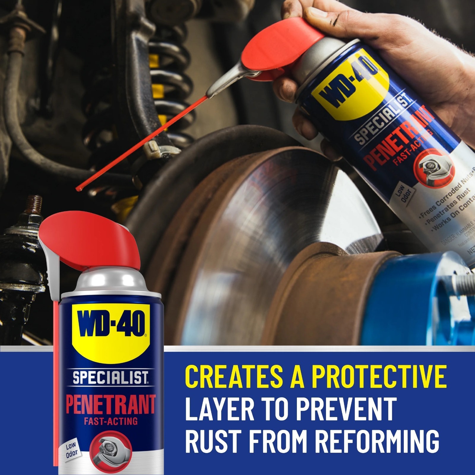 (2 pack) WD-40 Specialist Fast-Acting Penetrant Spray, 11 oz