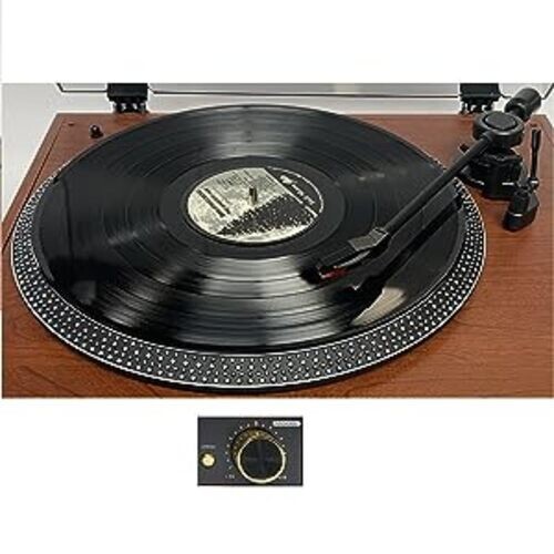 TECHPLAY COMMANDER BLACK RECORD PLAYER STEREO SYSTEM TURNTABLE BLUETOOTH CD MP3