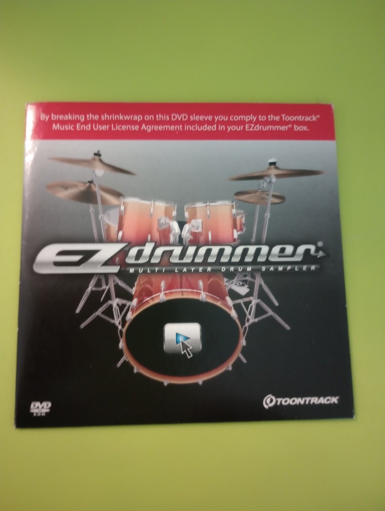 TOONTRACK EZ DRUMMER 1.1.4 Multi Layer Drum Software DVD With Serial#