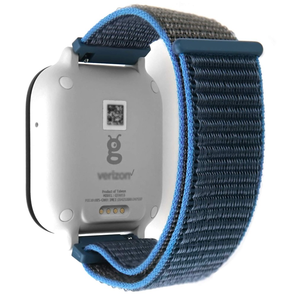 Hook Loop Gizmo Watch Nylon Strap with Quick Release Pins, 20mm Surf Blue Spo...