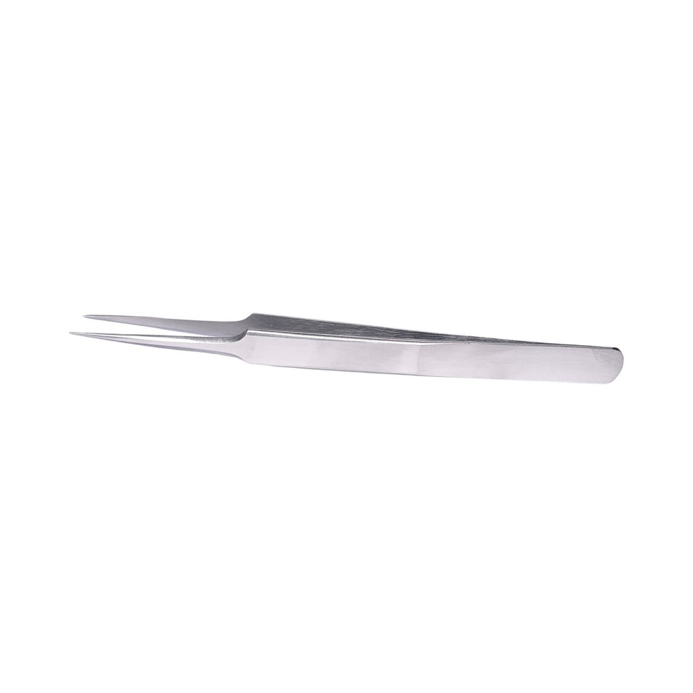 Needle Nose Silver Straight Isolation Tweezer - I Shape