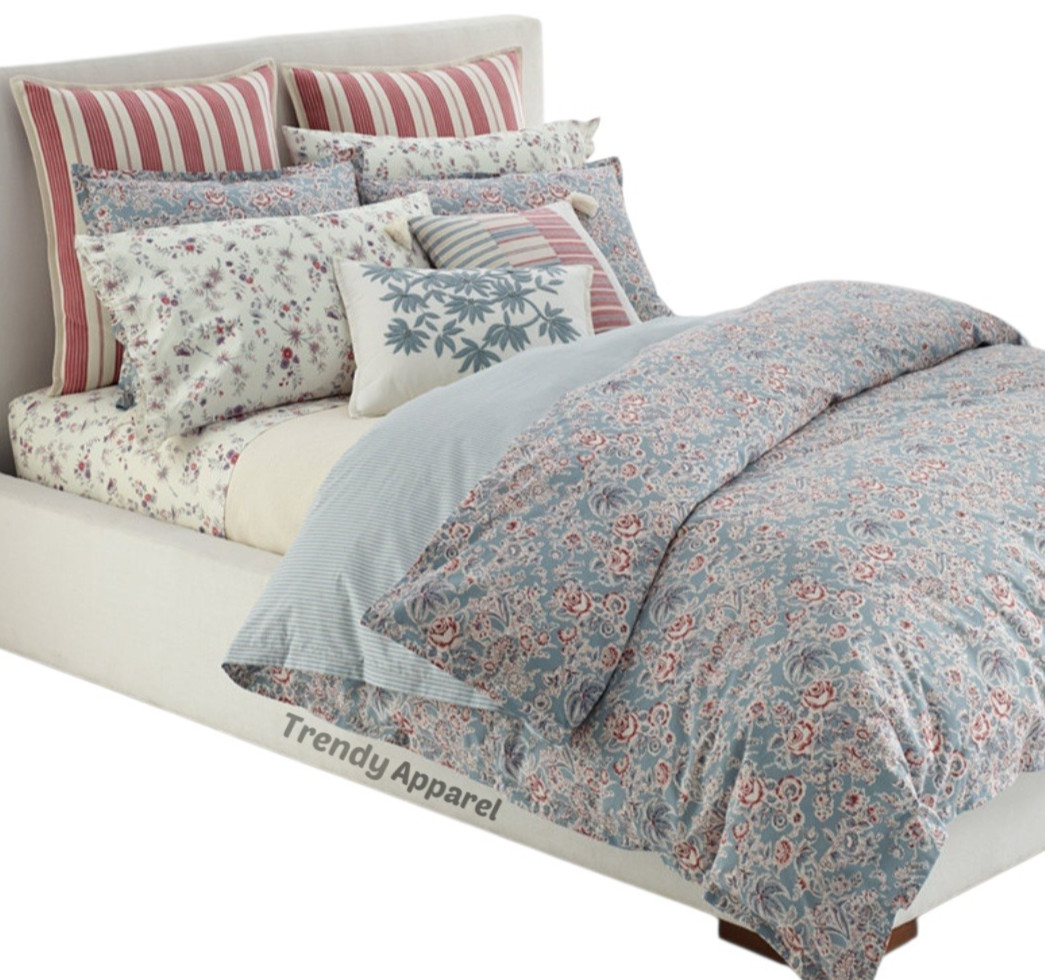 Lauren Ralph Lauren Maddie Floral QUEEN Duvet Cover & Sham Set, NEW