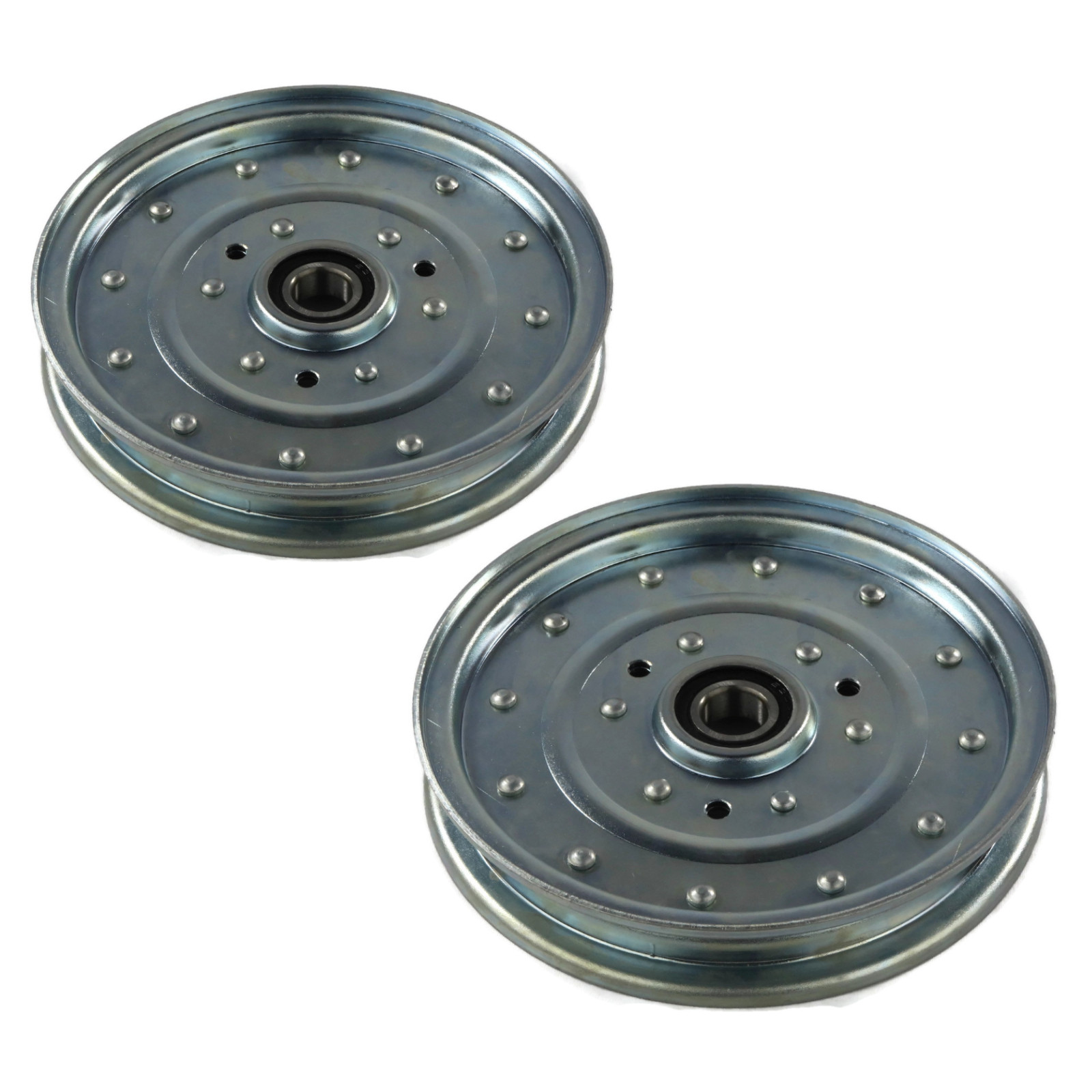 (Pack of 2) Flat Idler Pulleys for Toro Z Master Mowers 48" 52" 60" & 72" Decks