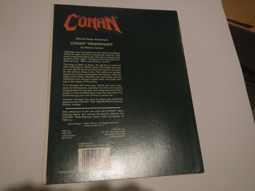 Conan game module. Conan triumphant CN3
