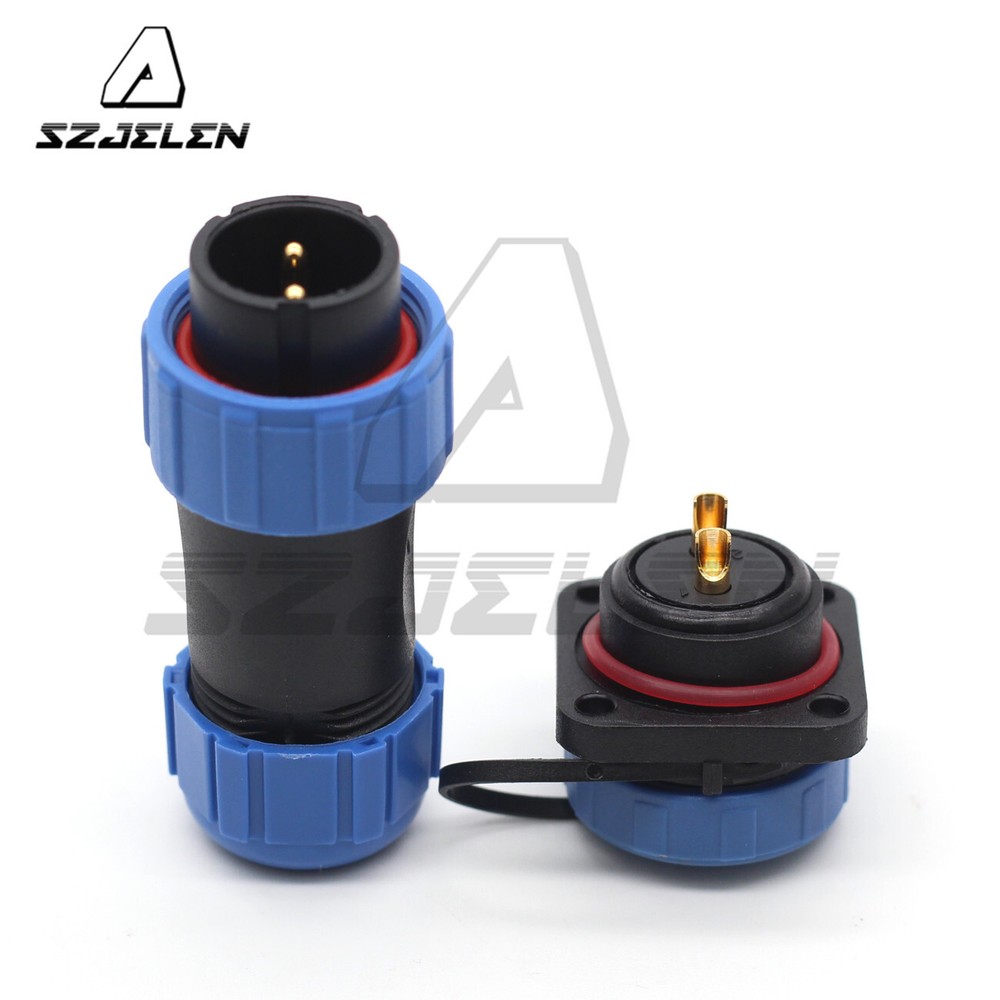 SP21 2pin Electrical Equipment Cable Connector Waterproof Panel Mount Connector