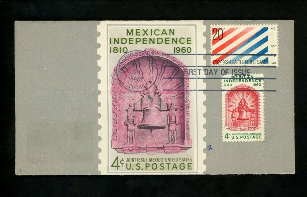 Ranto Cachet US FDC #2003 on 1157 US Netherlands Mexican relations 1982
