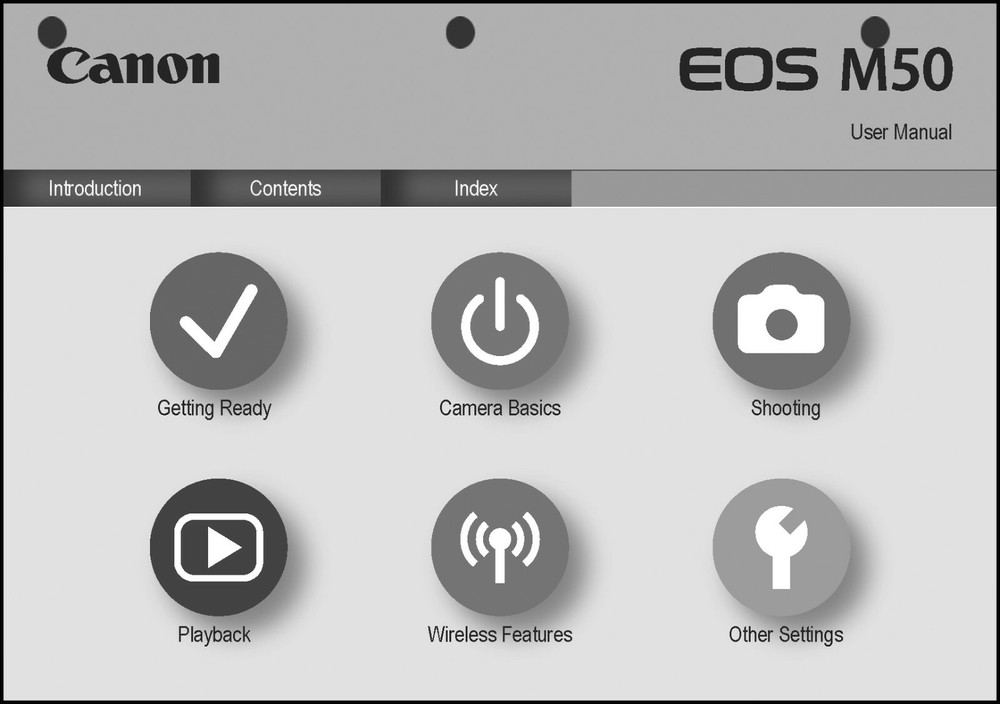 Canon EOS M50 Digital Camera User Instruction Guide  Manual