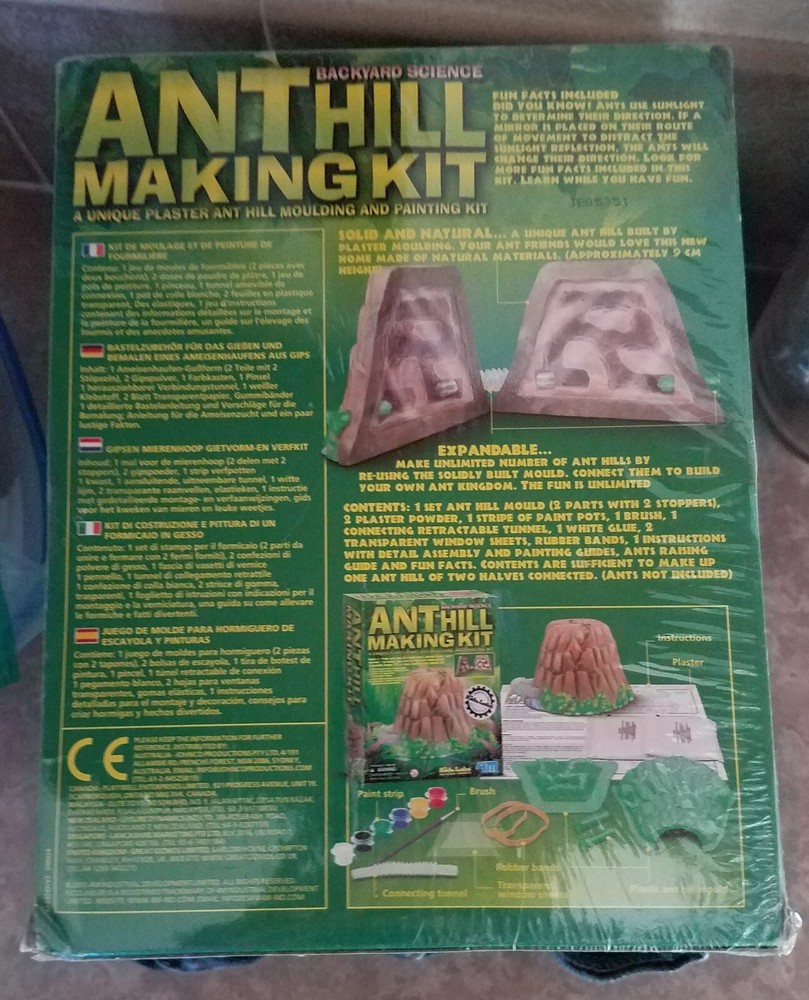 Ant Hill Making Kit Kidz Labs 4M Backyard Science Sealed Ages 7+
