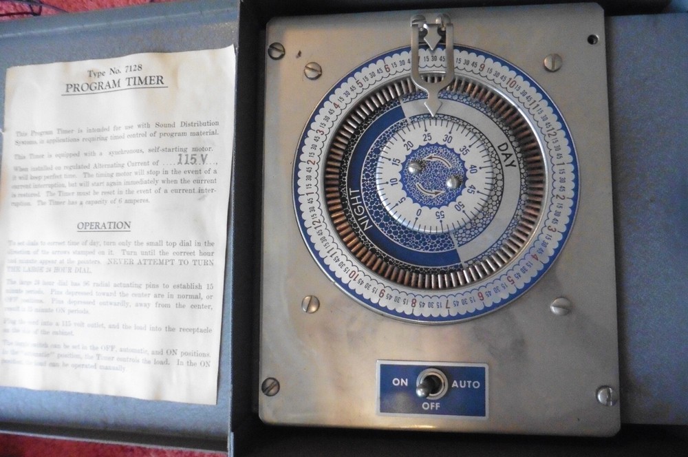 Programmable Timer Weather Proof #7128 Lock Switch Outdoor Sound Distribution