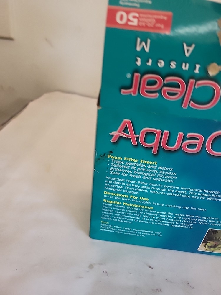 AquaClear 50 Foam Filter Inserts, Aquarium Filter Replacement Media, 3 PACK