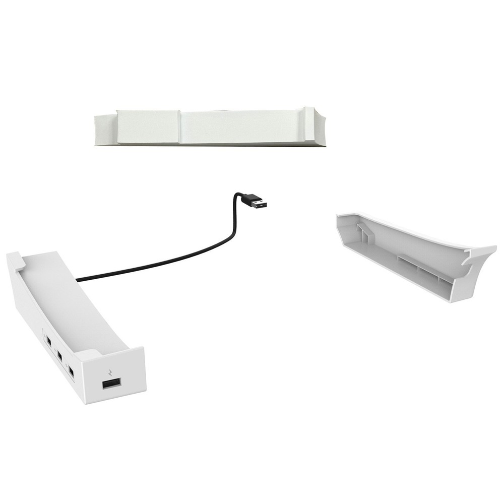 New Horizontal 4 HUB Charging Base Stand Bracket Holder For PS5 Slim Console