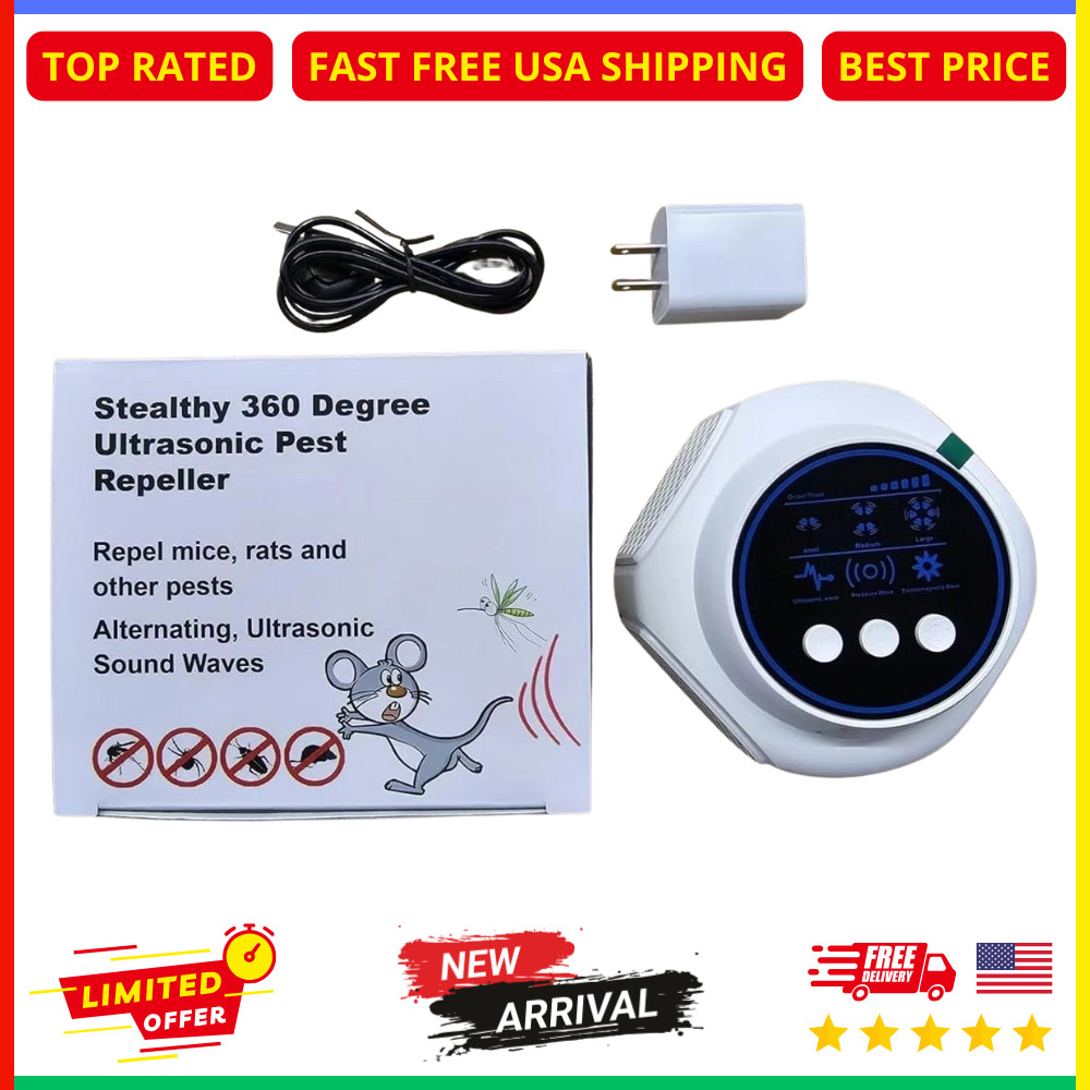 Ultrasonic Pest Repeller Plug In Indoor Mouse Rat Bug Insect Control