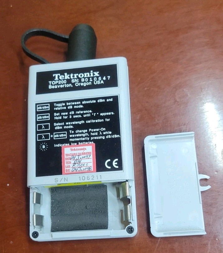 Tektronix Tek Top200 Power Meter Fiber Optics Electronics