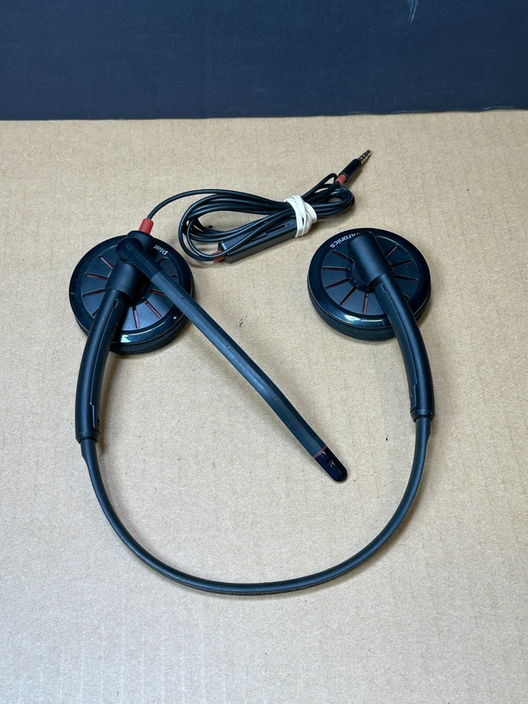 Plantronics Headset C320 Blackwire Wired USB Tested WORKING