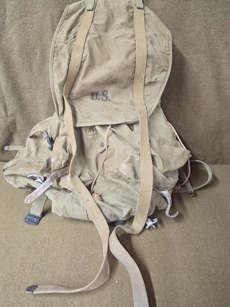 WWII US Army Mountaineer Pack Marked Meese, Inc. 1942 NAMED